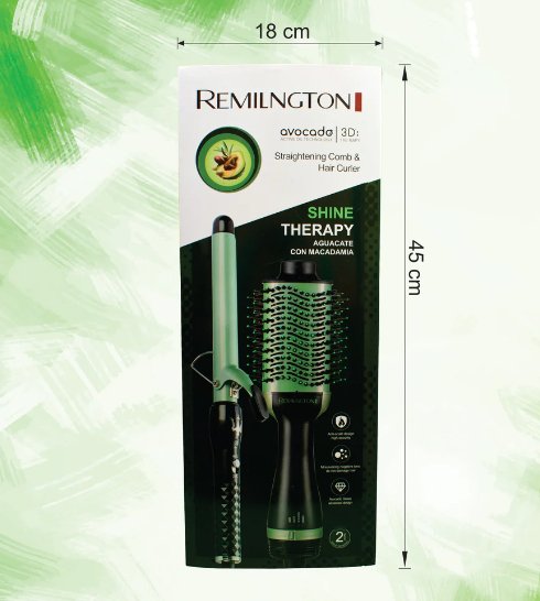 REMILNGTON Straightening Comb & Hair Curler